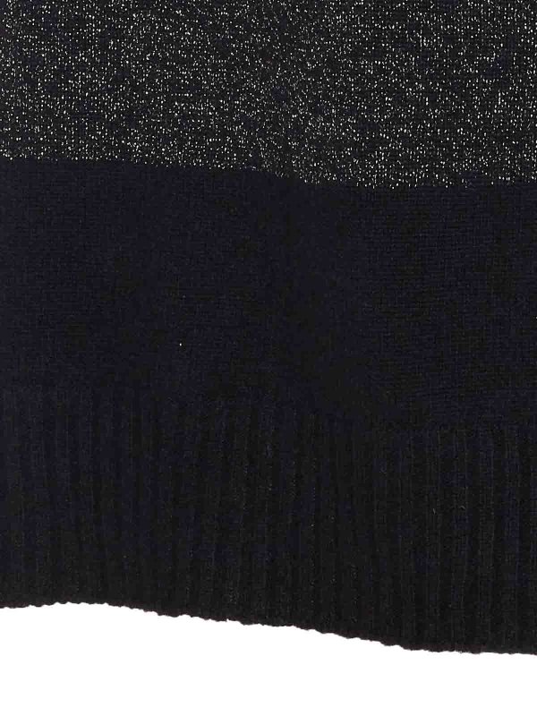 The Best Shops TWINSET: Suéteres con cuello pico - Suéter Cuello Redondo - Negro