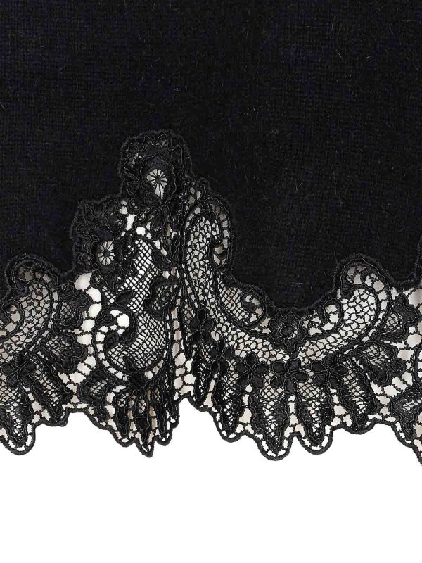 The Best Shops TWINSET: Suéteres con cuello pico - Suéter Cuello Redondo - Negro