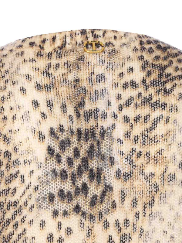 The Best Shops TWINSET: Suéteres con cuello pico - Suéter Cuello Redondo - Marrón