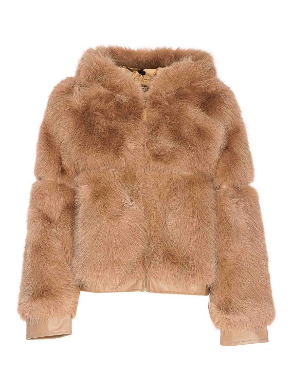 v°73: Fourrure - Manteau En Fourrure - Beige
