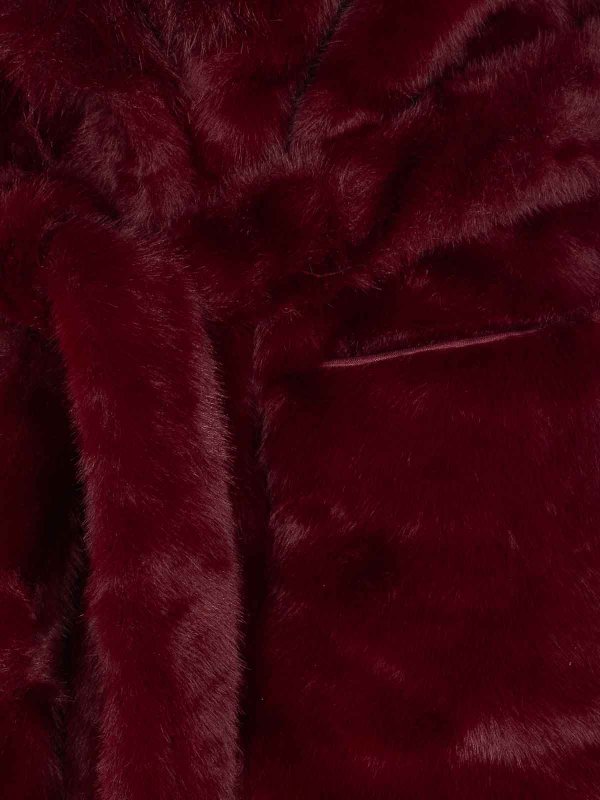 The Best Shops v°73: maglieria gilet - Gilet in pelliccia sintetica Penny bordeaux