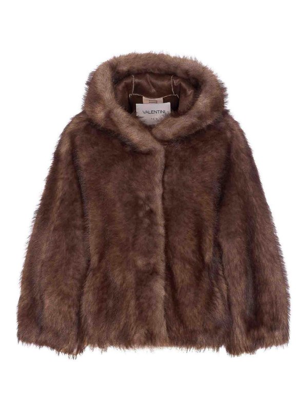 VALENTINI 1972: 毛皮＆シアリングコート - 毛皮/ムートンコート - ブラウン
