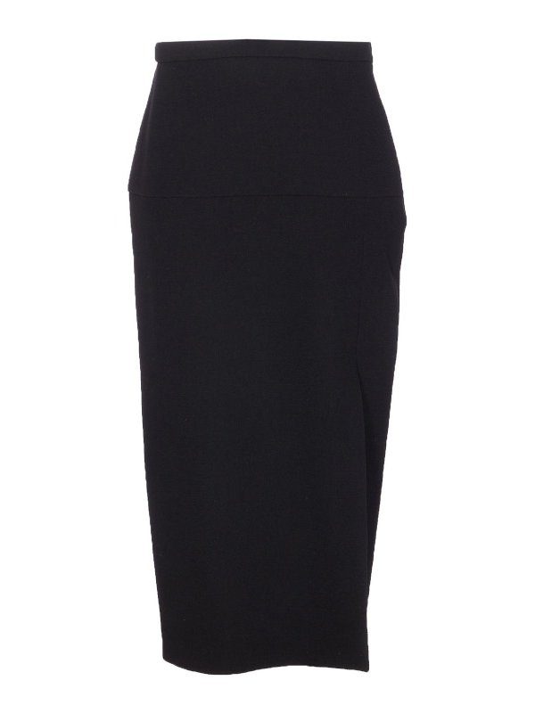 VALENTINO GARAVANI: Faldas media pierna y semilargas - Falda Semilarga - Negro