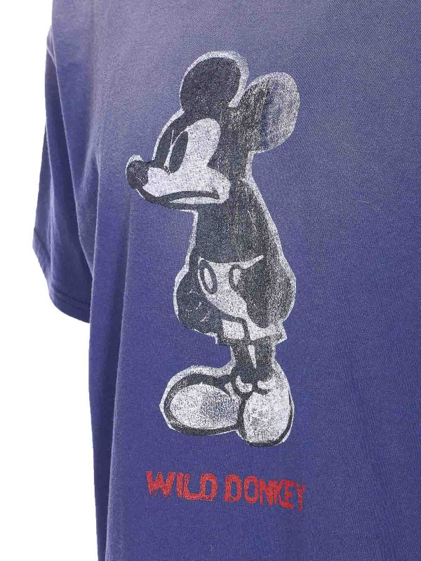 The Best Shops WILD DONKEY: crew necks - Blue Angry T-Shirt