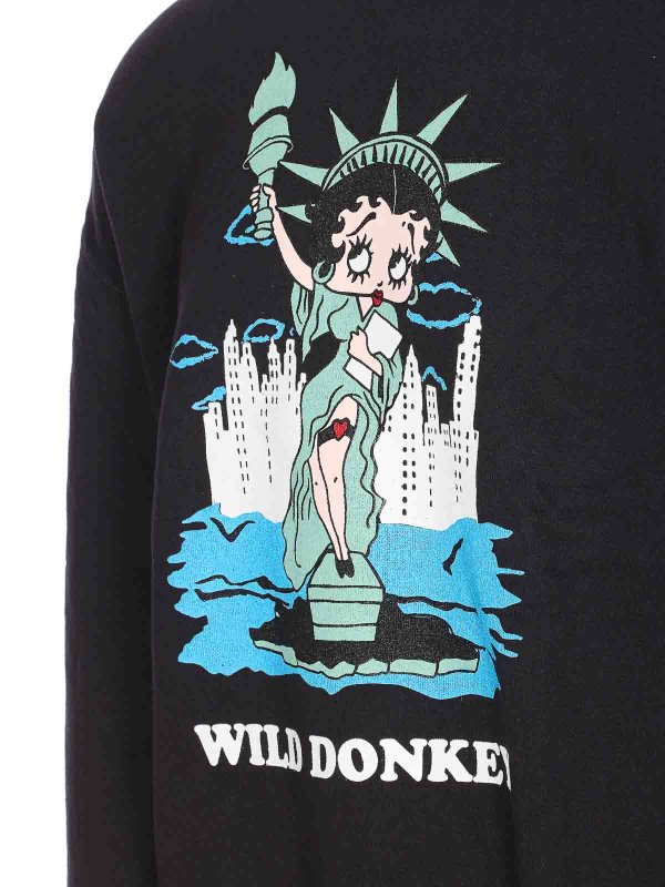 The Best Shops WILD DONKEY: crew necks - Black Betty Sweatshirt