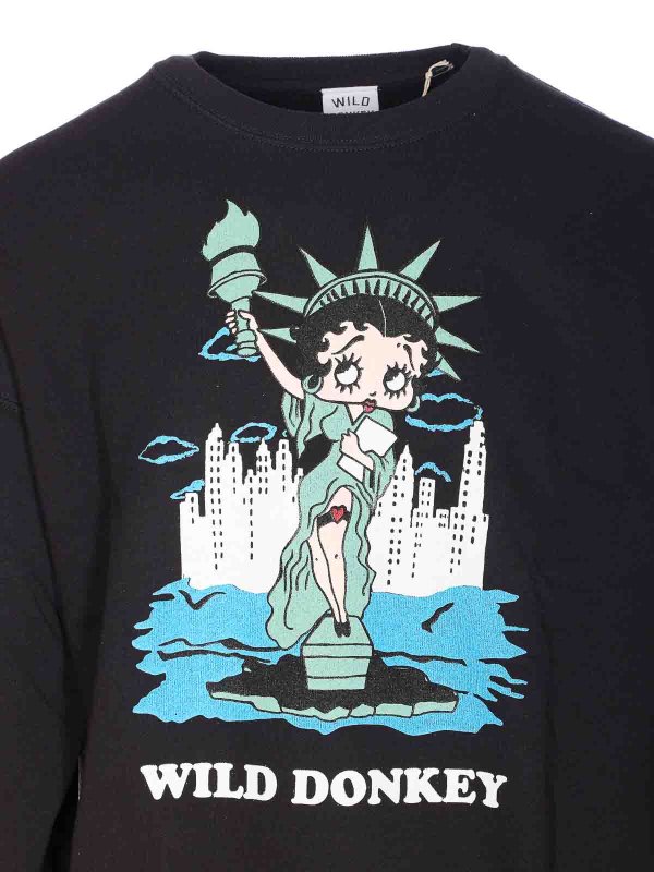 Black Betty Sweatshirt shop online: WILD DONKEY