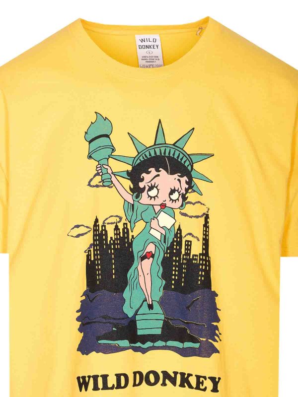Yellow Betty Liberty T-Shirt shop online: WILD DONKEY