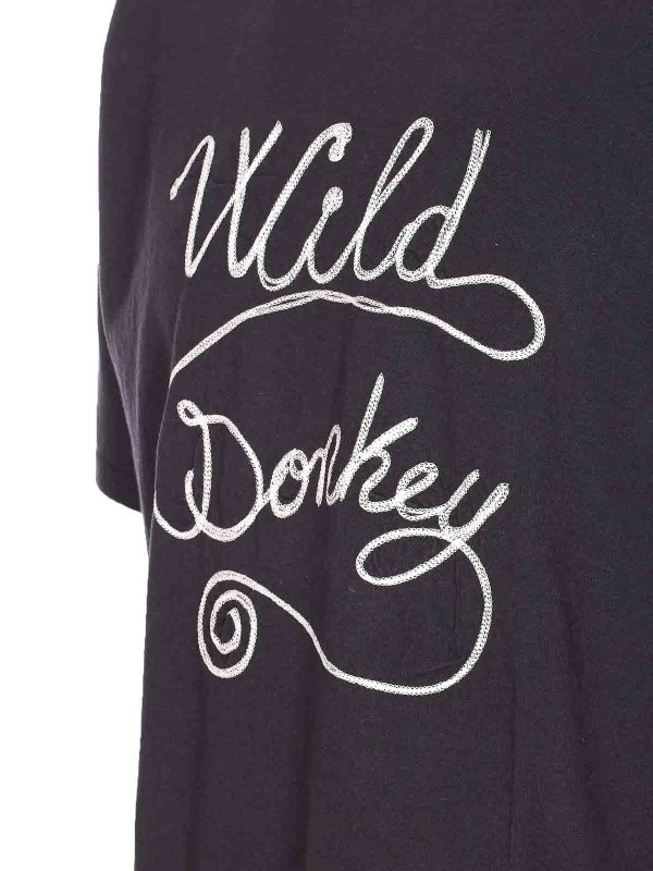 The Best Shops WILD DONKEY: crew necks - Black T-Shirt