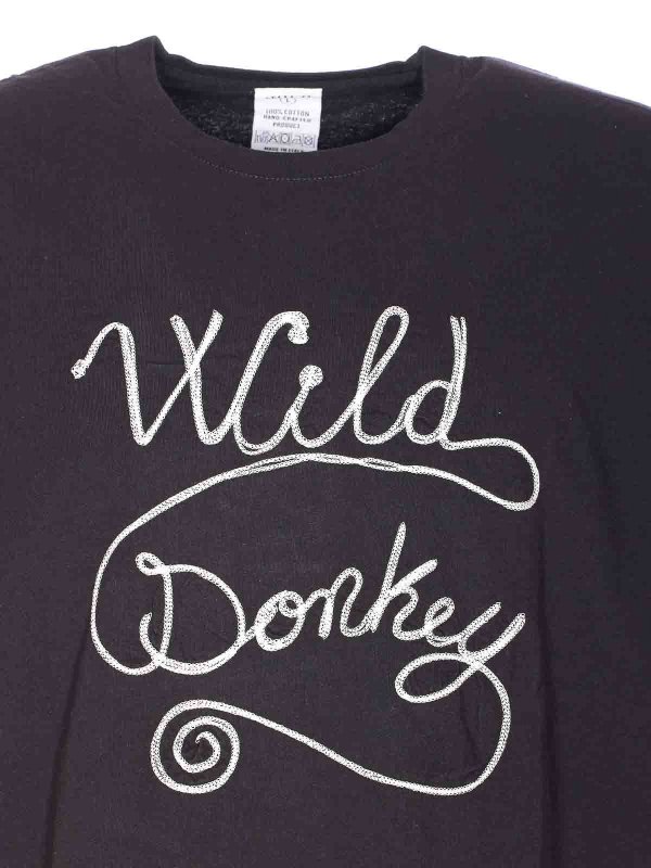Black T-Shirt shop online: WILD DONKEY