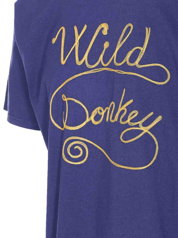 The Best Shops WILD DONKEY: crew necks - Blue T-Shirt