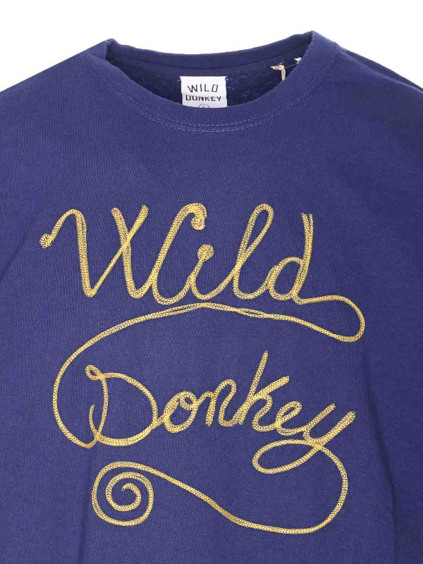 Blue T-Shirt shop online: WILD DONKEY
