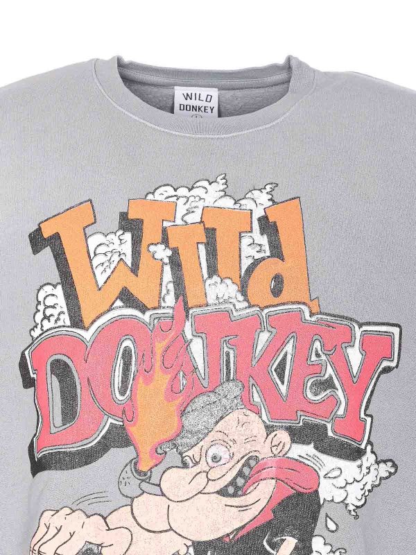 Old Grey Rat Rice Sweatshirt shop online: WILD DONKEY