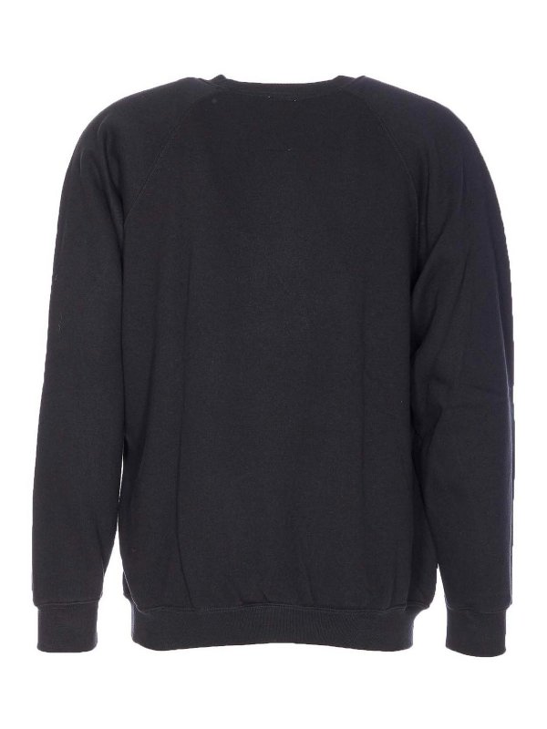 WILD DONKEY: crew necks online - Black Sweatshirt