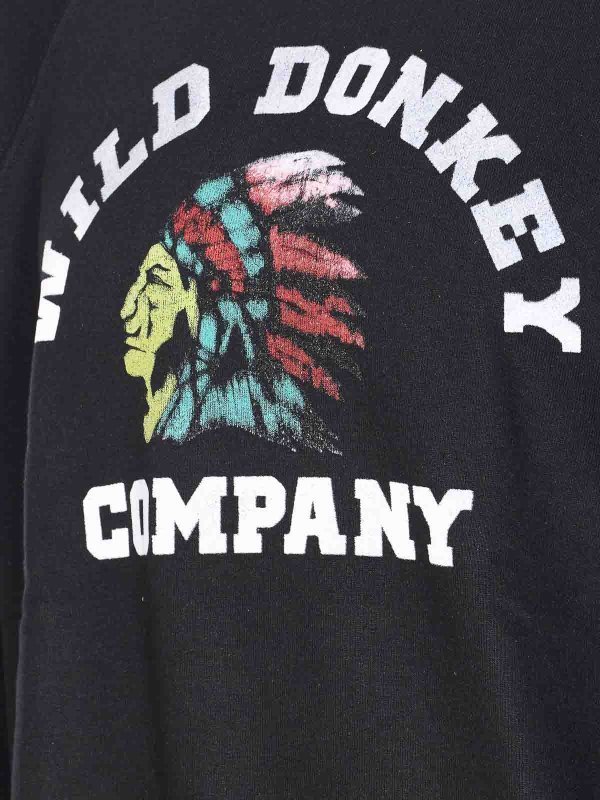 The Best Shops WILD DONKEY: crew necks - Black Sweatshirt