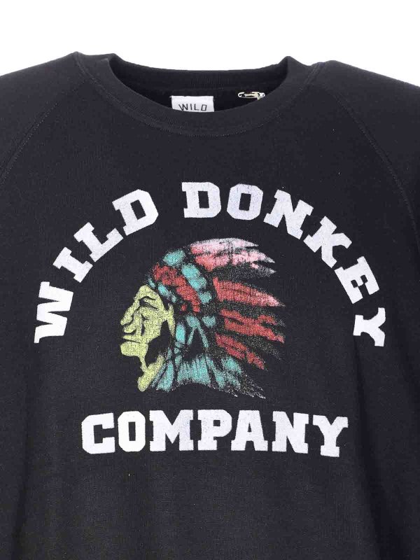 Black Sweatshirt shop online: WILD DONKEY