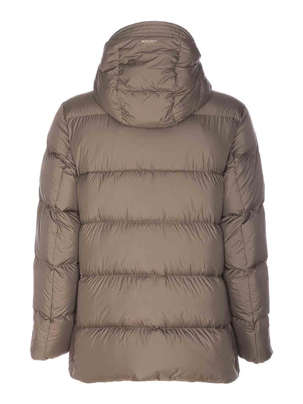 WOOLRICH: parkas online - Dark Green Cloud Davis Parka