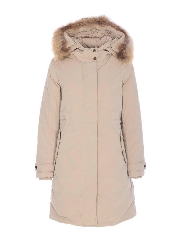 WOOLRICH: parkas - Beige Grace Fur Parka