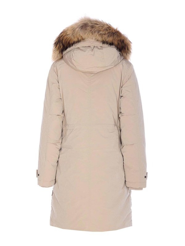 WOOLRICH: parkas online - Beige Grace Fur Parka