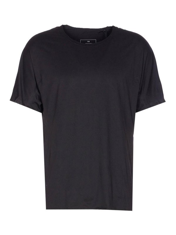 Y-3: crew necks - Running T-Shirt