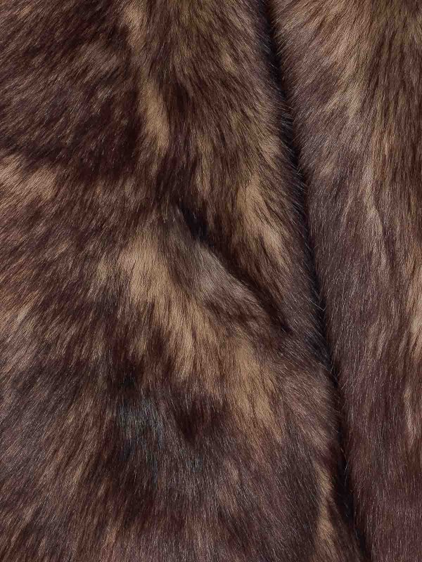 The Best Shops YVES SALOMON: Fur & Shearling Coats - Beige And Brown Reversible Jacket