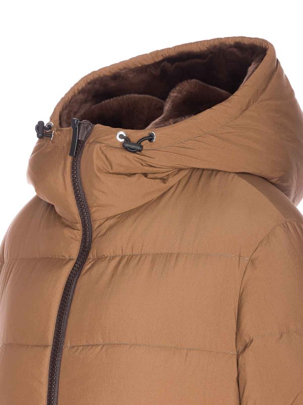 The Best Shops YVES SALOMON: Chaquetas y Chaquetones acolchados - Chaqueta Alcochada - Marrón