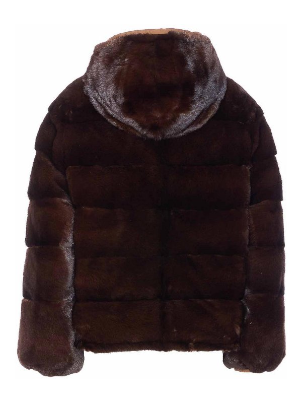 YVES SALOMON: Vestes-rembourrees online - Blouson Rembourré - Beige