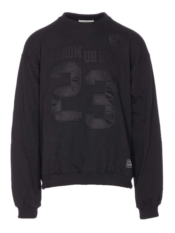 IH NOM UH NIT: crew necks - Black Sweatshirt