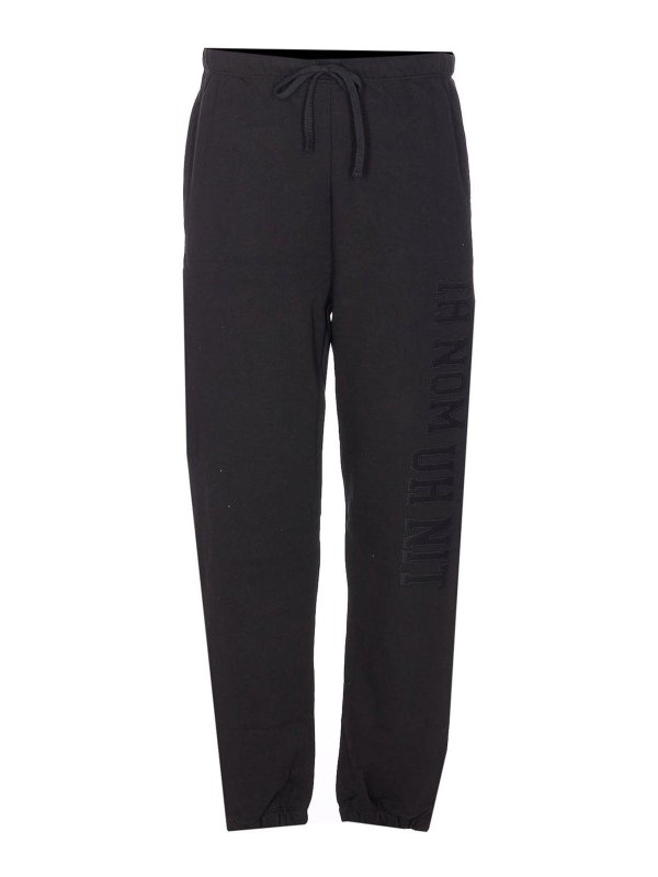IH NOM UH NIT: tracksuit bottoms - Black Track Pants