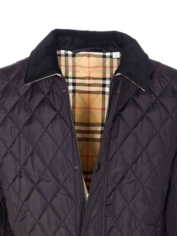 Black Haddington Quilted Jacket shop online: BURBERRY