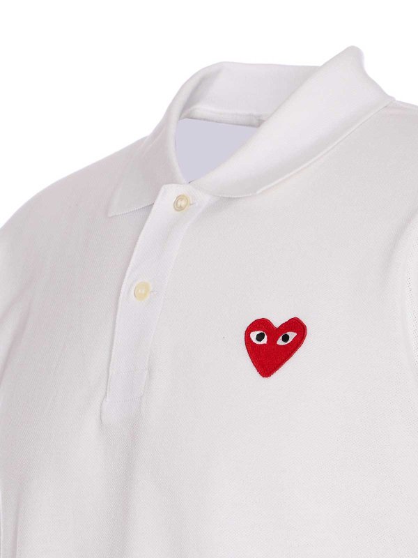 The Best Shops Comme des Garçons Play: polo - Polo bianca