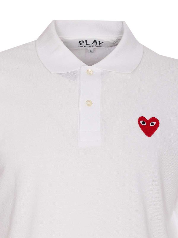 Polo bianca shop online: Comme des Garçons Play