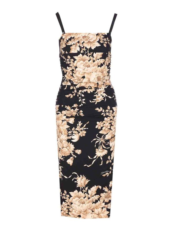 DOLCE & GABBANA: cocktail dresses - Roses Print Dress