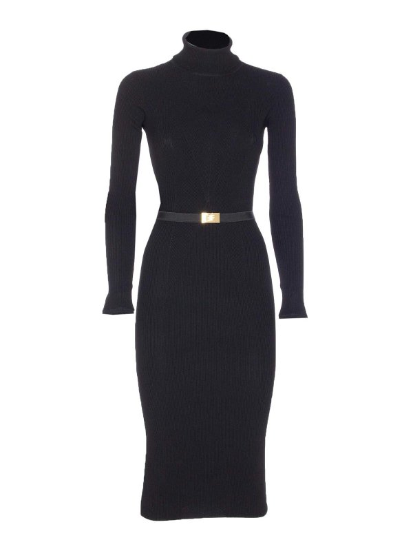 ELISABETTA FRANCHI: Turtlenecks & Polo necks - Knitted Dress