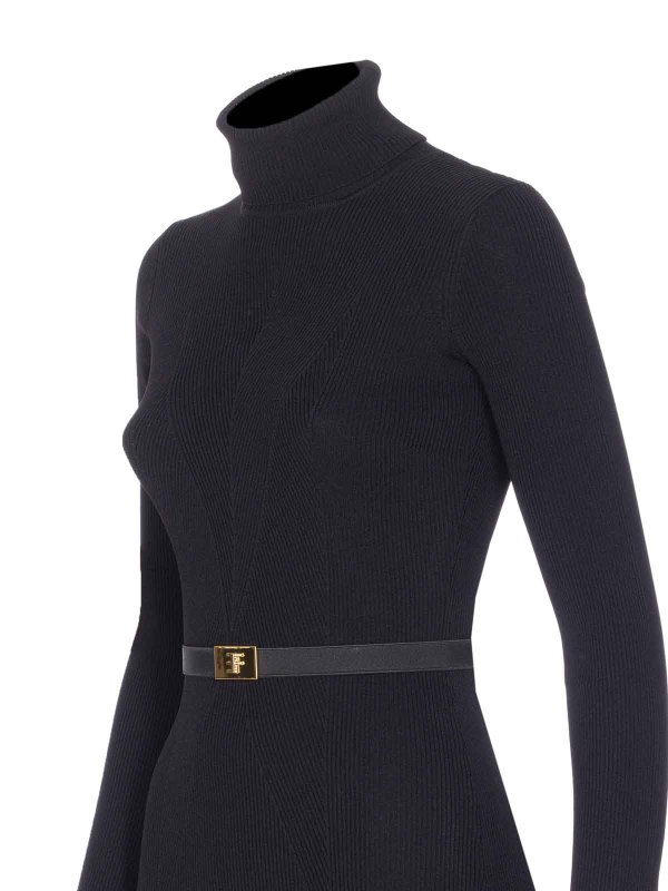 The Best Shops ELISABETTA FRANCHI: Turtlenecks & Polo necks - Knitted Dress