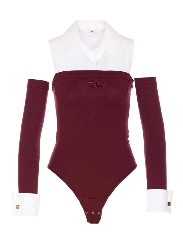 ELISABETTA FRANCHI: Tops & Débardeurs - Top - Rouge