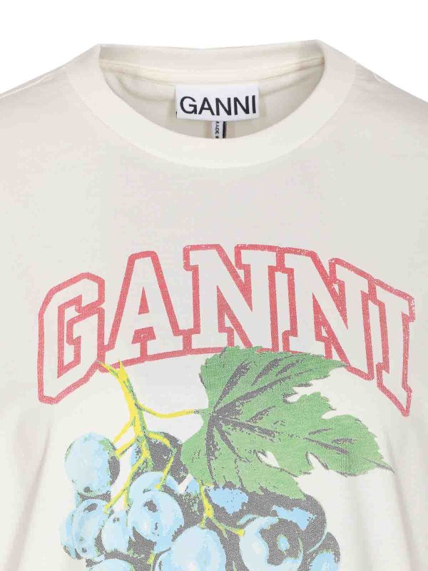 Grapes Logo T-Shirt shop online: GANNI