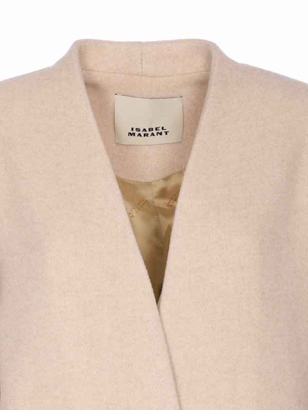 ロングコート - ベージュ shop online: Isabel Marant Etoile