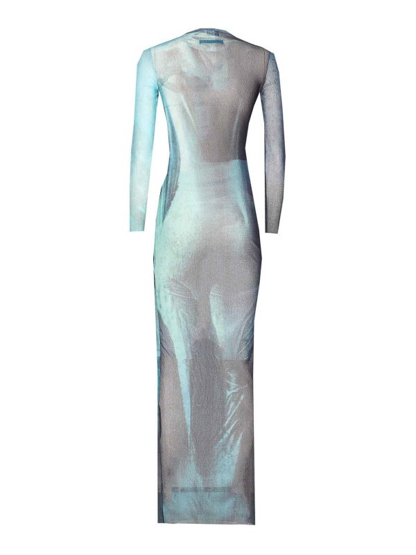 JEAN PAUL GAULTIER: crew necks online - Mesh Long Dress