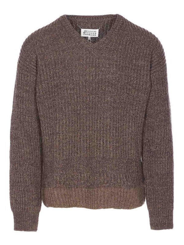 Maison Margiela: maglia collo rotondo - Maglione