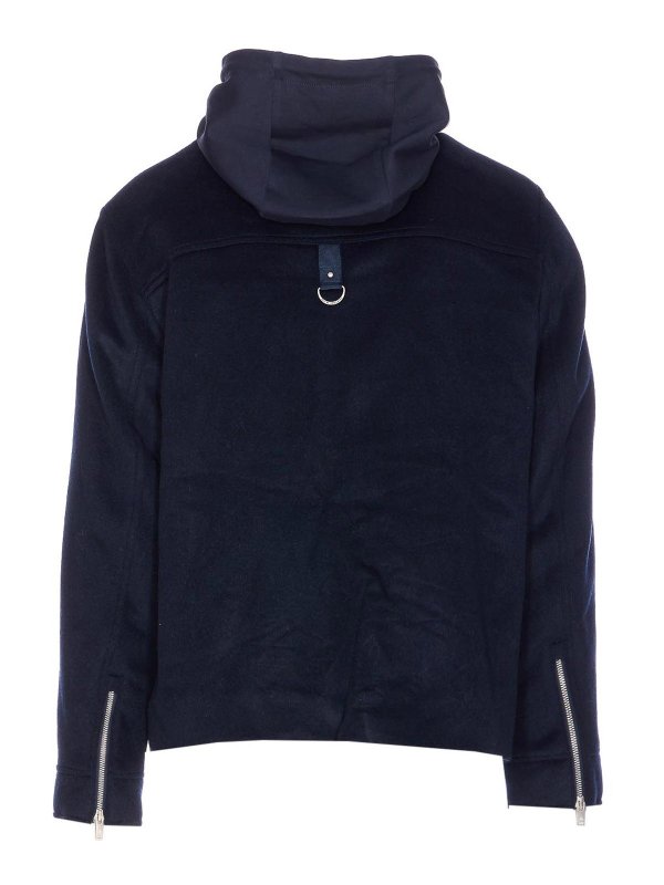 MOOSE KNUCKLES: shirts online - Blue Snowdown Shirt Jacket