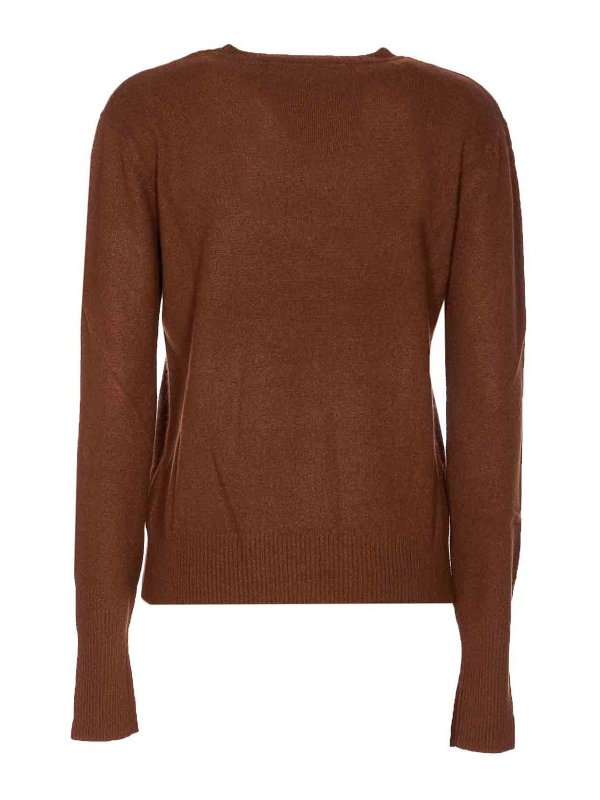 PATRIZIA PEPE: クルーネック online - クルーネック - ブラウン