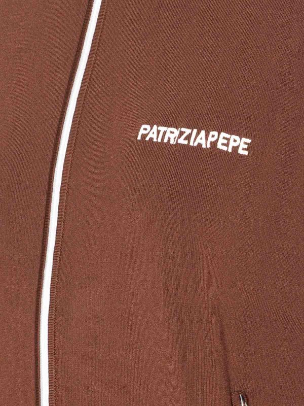 The Best Shops PATRIZIA PEPE: Turtlenecks & Polo necks - Logo Zip Sweatshirt