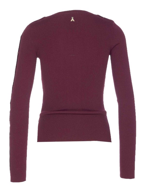 PATRIZIA PEPE: クルーネック online - クルーネック - ダークレッド