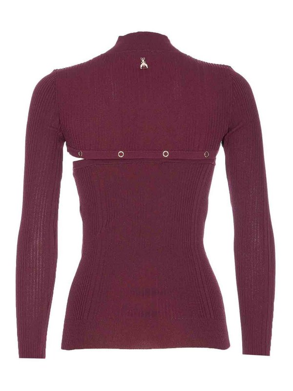 PATRIZIA PEPE: Rollkragenpullover  und Polo-Ausschnitt online - Rollkragenpullover - Dunkelrot