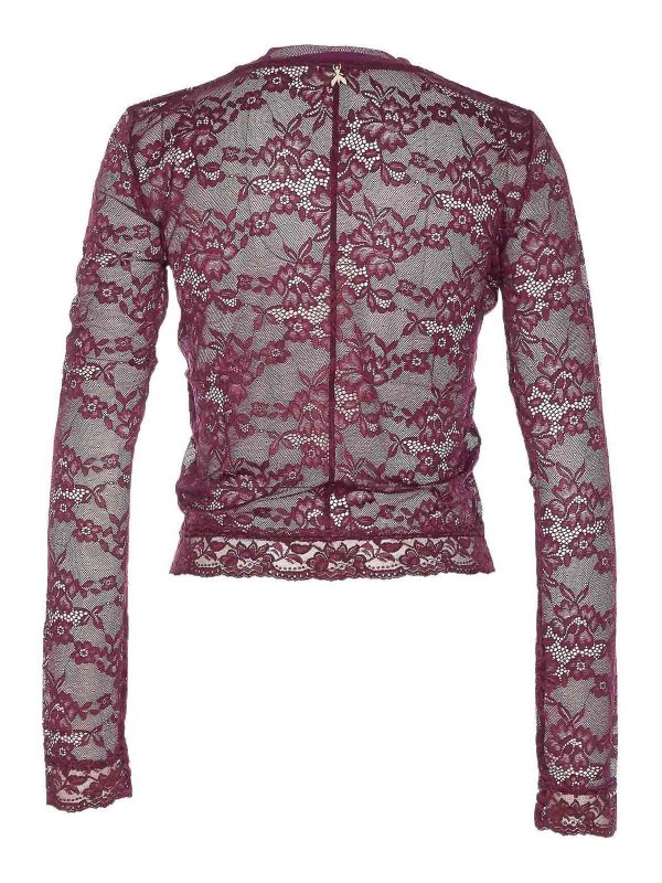 PATRIZIA PEPE: クルーネック online - クルーネック - ダークレッド