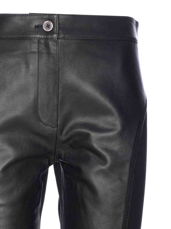 Pantalones De Cuero - Negro shop online: Pinko