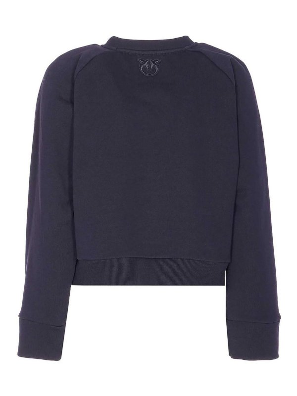 Pinko: crew necks online - Blue Margarine Sweatshirt