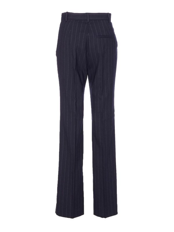 Pinko: casual trousers online - Blue Striped Pita Pants