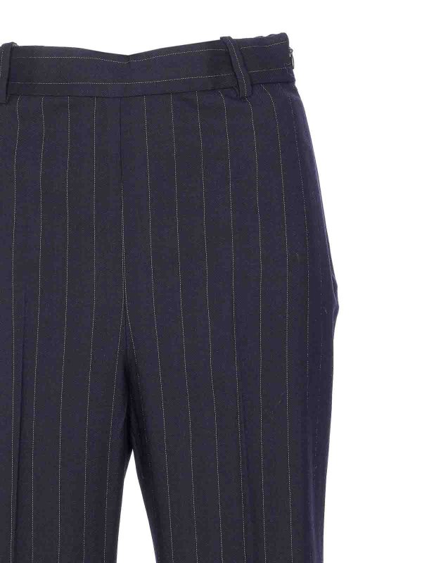 Blue Striped Pita Pants shop online: Pinko