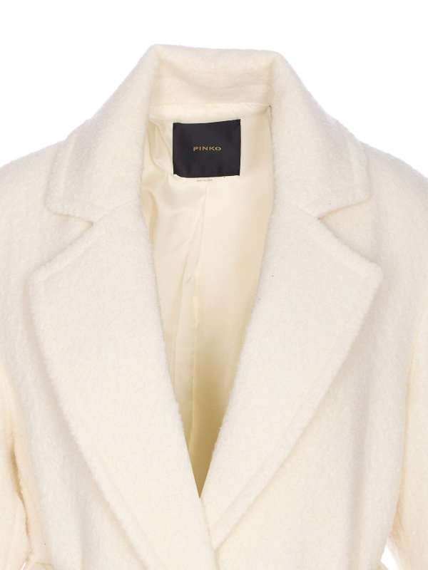 Langer Mantel - Weiß shop online: Pinko